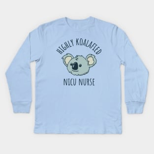 Koalafied NICU Nurse Kids Long Sleeve T-Shirt